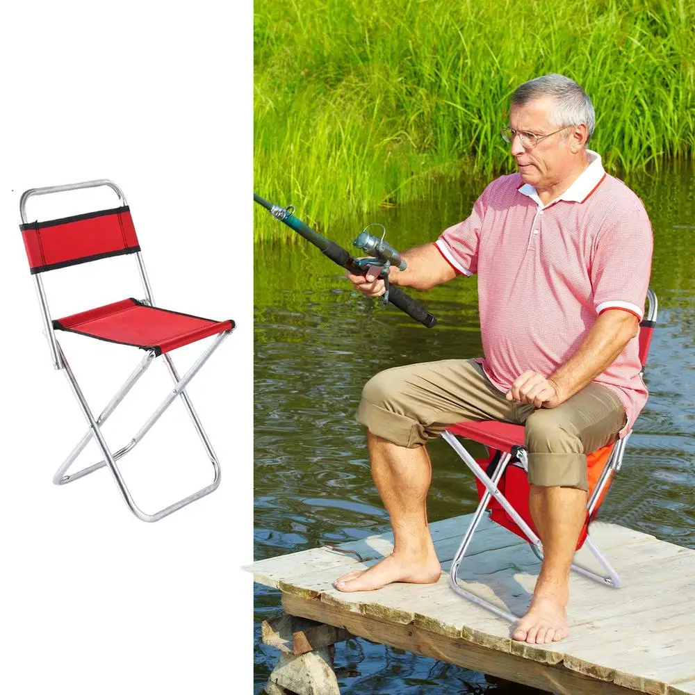 Description Picture 6 of itemPortable Folding Stool Outdoor Versatile Lightweight Stool Indoor Outdoor Use Non-slip Lightweight Camping Folding Fishing chair
