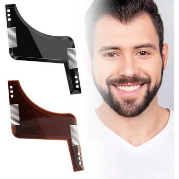 Premium Beard Shaper Tool Set (2-Piece) – Precision Beard Styling Template for Perfect Symmetry