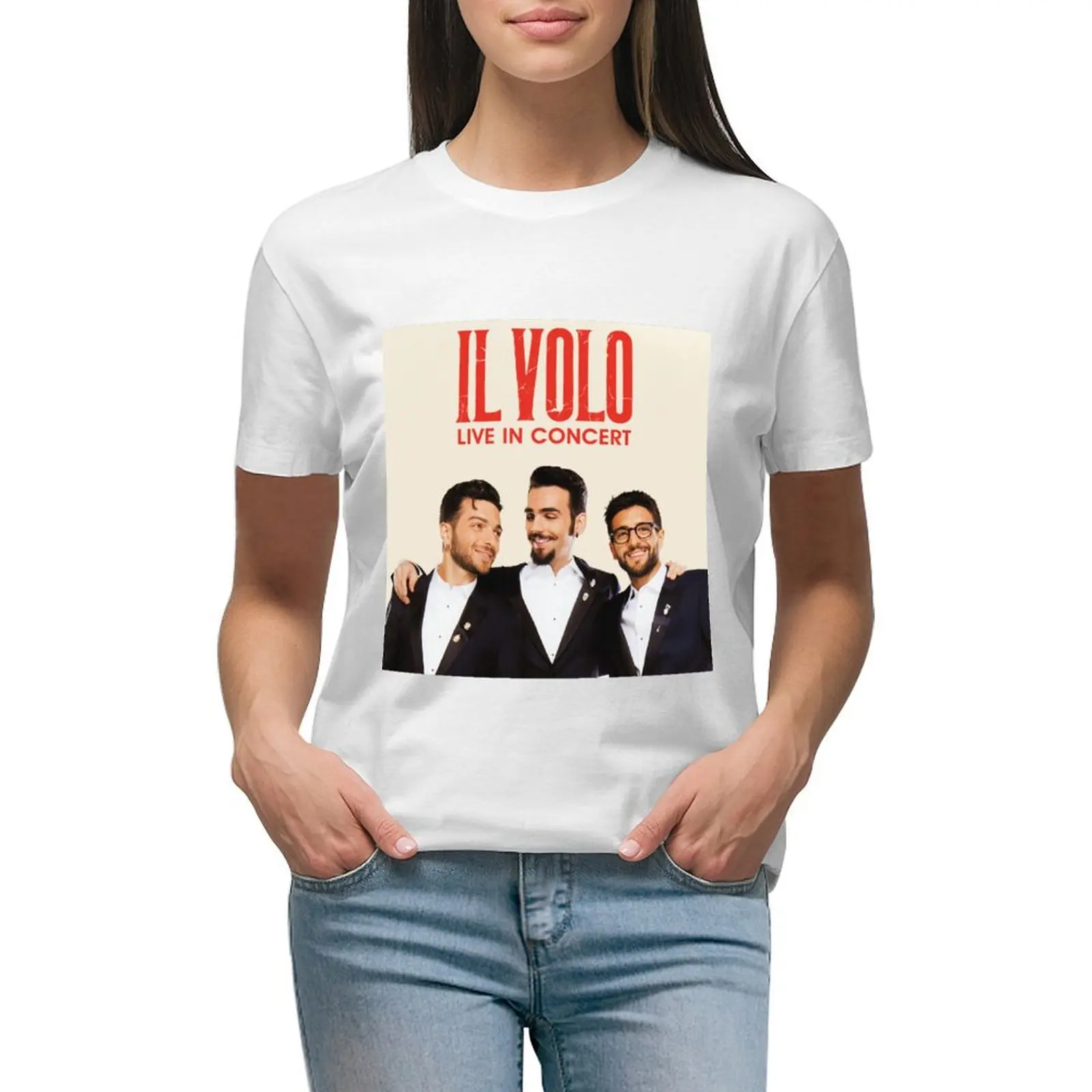 Il Volo Live In Concert T-Shirt Top Cute Top Top Donna