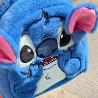 Stitch Children's Backpack Boys Girls Anime Kawaii Cartoon Disney Stitch New Plush Backpack Cartoon Fashion Women's Backpack 1