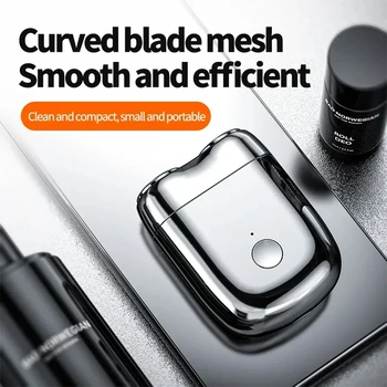 Men's electric razor Mini Double Head Electric Shaver Usb rechargeable Waterproof Use Pocket Razo