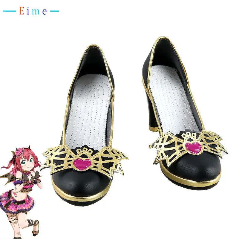 

Lovelive Sunshine Ruby Kurosawa Cosplay Shoes Aqours Cosplay Props PU Leather Shoes Halloween Carnival Boots Custom Made