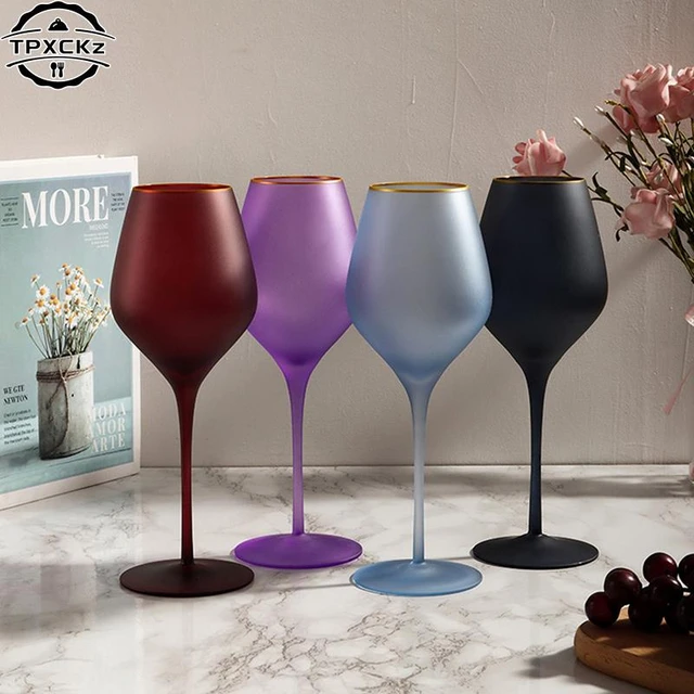 6pcs/set of Double-layer Plastic Wine Glasses Cocktail Champagne Goblet  Picnic Bar Party Drinking Glasses Colorful Goblet Set - AliExpress
