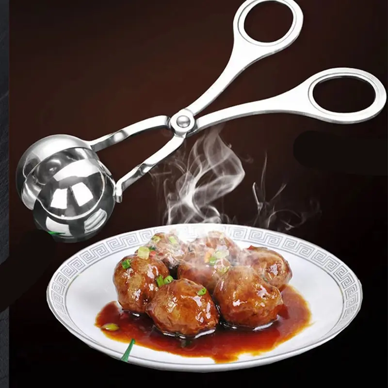Meat Ball Maker 1 Set Of Fish Ball Shrimp Ball Round Rice Maker Stainless Steel Easy To Clean Kitchen Gadgets
