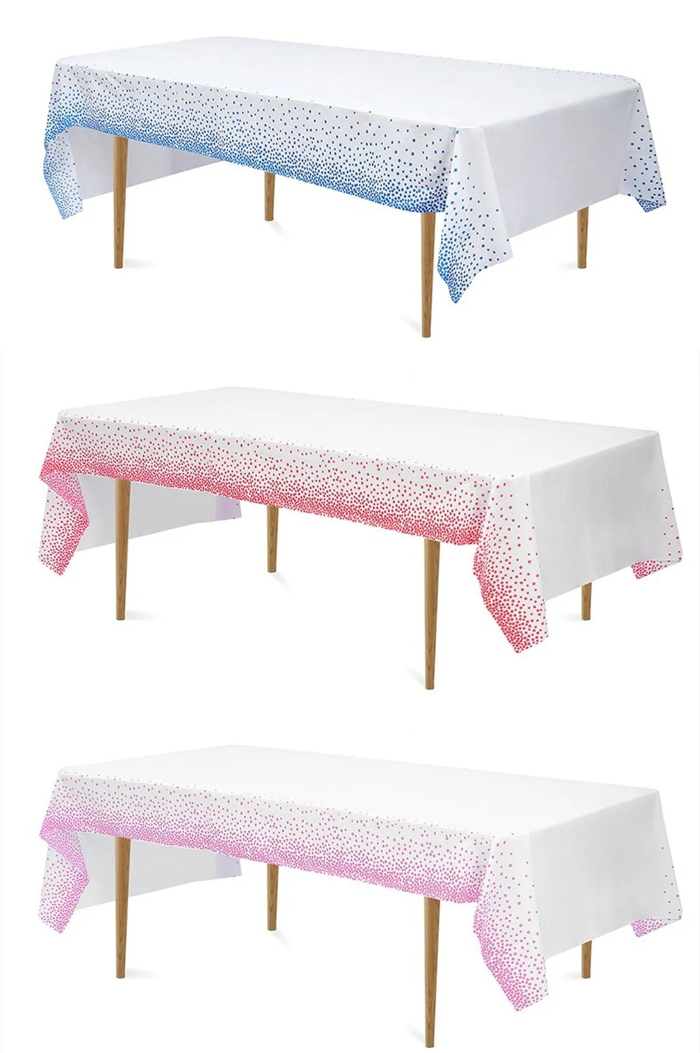 4 Tovaglie Bianche In Plastica Alta Qualità, 108 X 54 Cm, USA E Getta, Impermeabili, Per Feste, BBQ, Matrimoni, Picnic E Outdoor