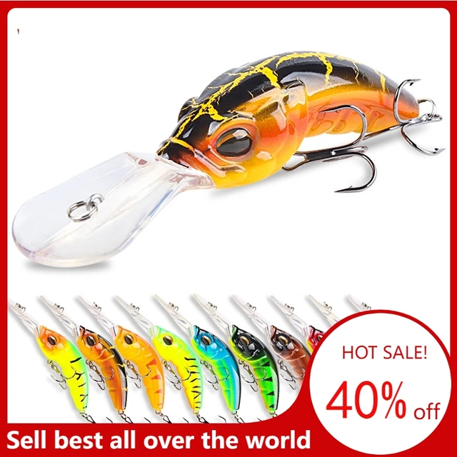 Ring bead Minnow Fishing Lure Hard Plastic Bait Artificial Lures Bass Pike  ABS Wobbler for Fish Hooks Crankbait 3D Eyes Sea - AliExpress