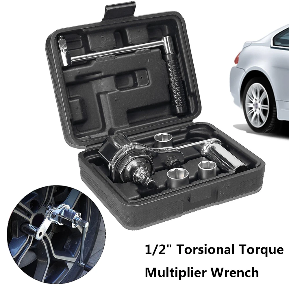 

1Set 1/2" Torsional Torque Multiplier Wrench Lug Nut Remover Type Car Tire Disassembly Labor-Saving Force Wrench 3200N.M