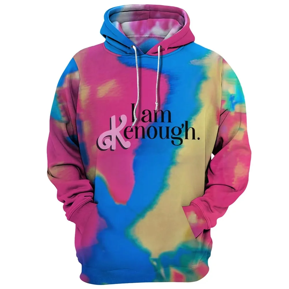 I Am Kenough Merch Hoodies Men/Women Hooded Sweatshirt baal Tracksuit Streetwear Cosplay Fashion Clothes Long Sleeve