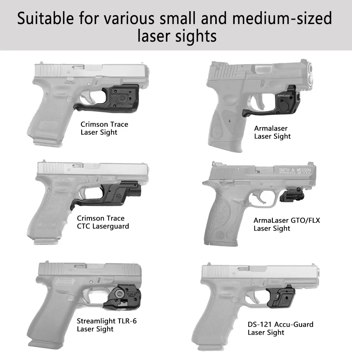 Holster with Laser Sig P365 w/TLR-6 Holster, Glock 43 w/TLR-6 Holster, IWB Holster Fit: Glock 43 / 43X w/TLR6-Sig Sauer