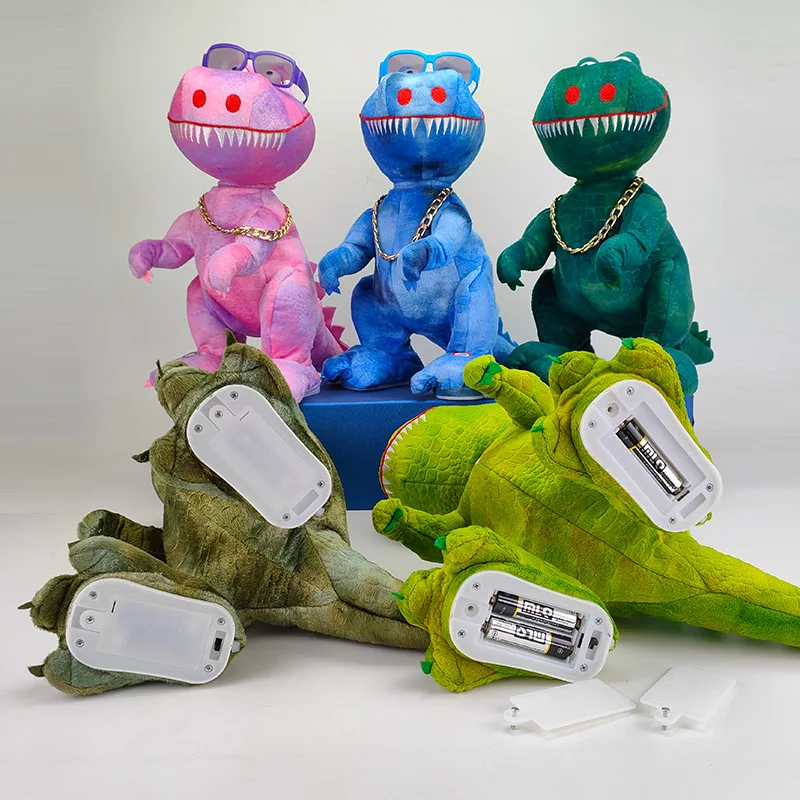 High Quality Creative Electric Plush Toys Dinosaur Singing Dancing Learning To Speak Swinging Tyrannosaurus Children's Gifts
