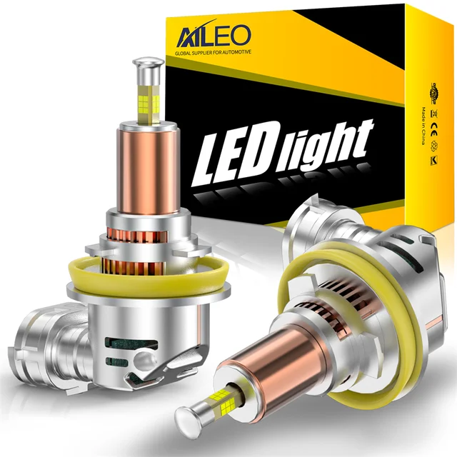 2Pcs 300W 80000LM ไฟ LED 3D H7 H4 H11 LED ไฟหน้ารถ CANbus H8 9005 HB3 9006 HB4 สําหรับรถยนต์ 360 Turbo ไฟหน้าไร้สาย 6000K 1