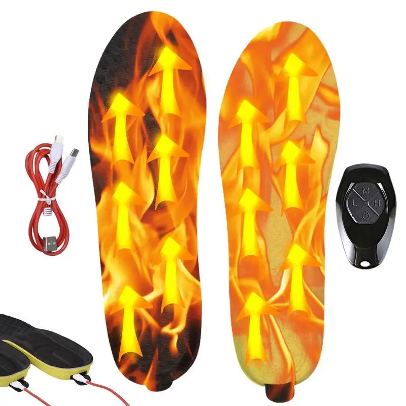 

Heated Insole Wireless Adjustable Temperature Foot Warmer Electric Heated Shoes Insoles For Men And Women Outdoor