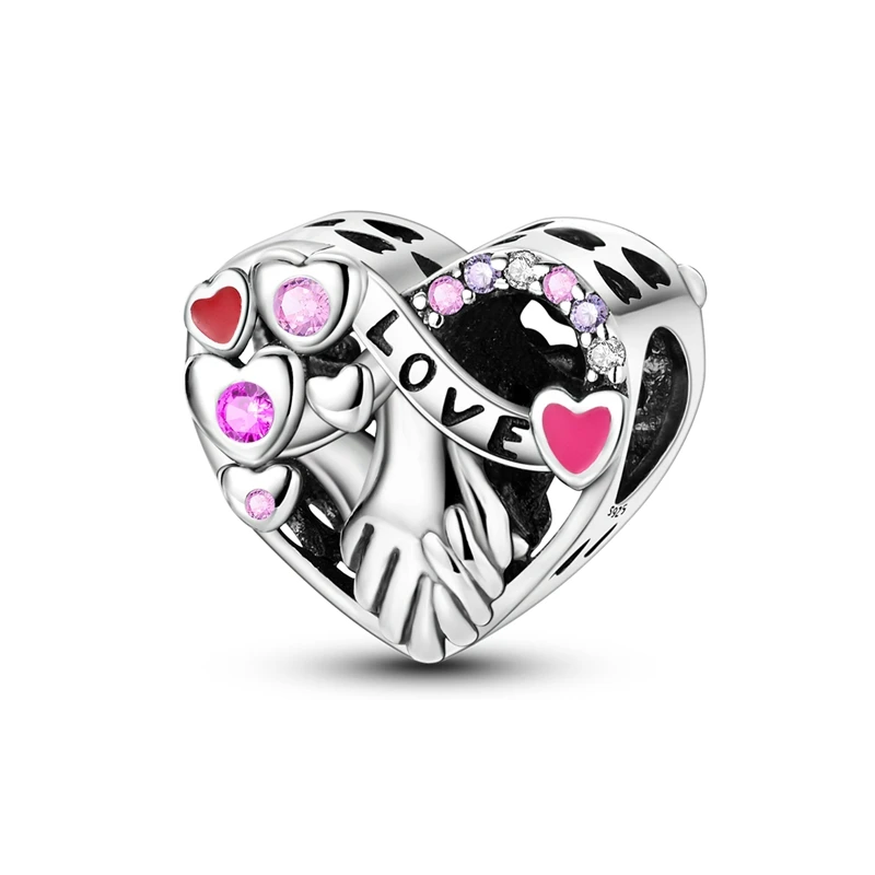 Браслет Pandora женский из серебра 925 пробы, с Шармами