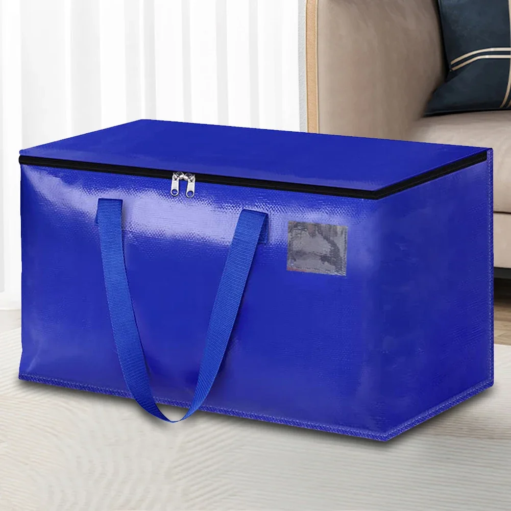 Borse Per Traslochi Resistenti Con Manici E Cerniera – Set Da 2, Grandi 63x35x30 Cm, Trasparenti, Ideali Per Studenti E Riordino Casa - 3