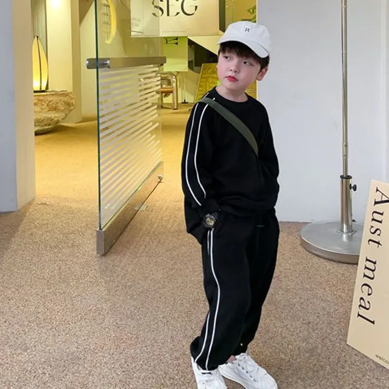 

Toddler Boys Sport Cotton Clothing Set Baby Spring Autumn Pullover Sweater Pants 2Pcs Tracksuit Children Kids Clothes Sets