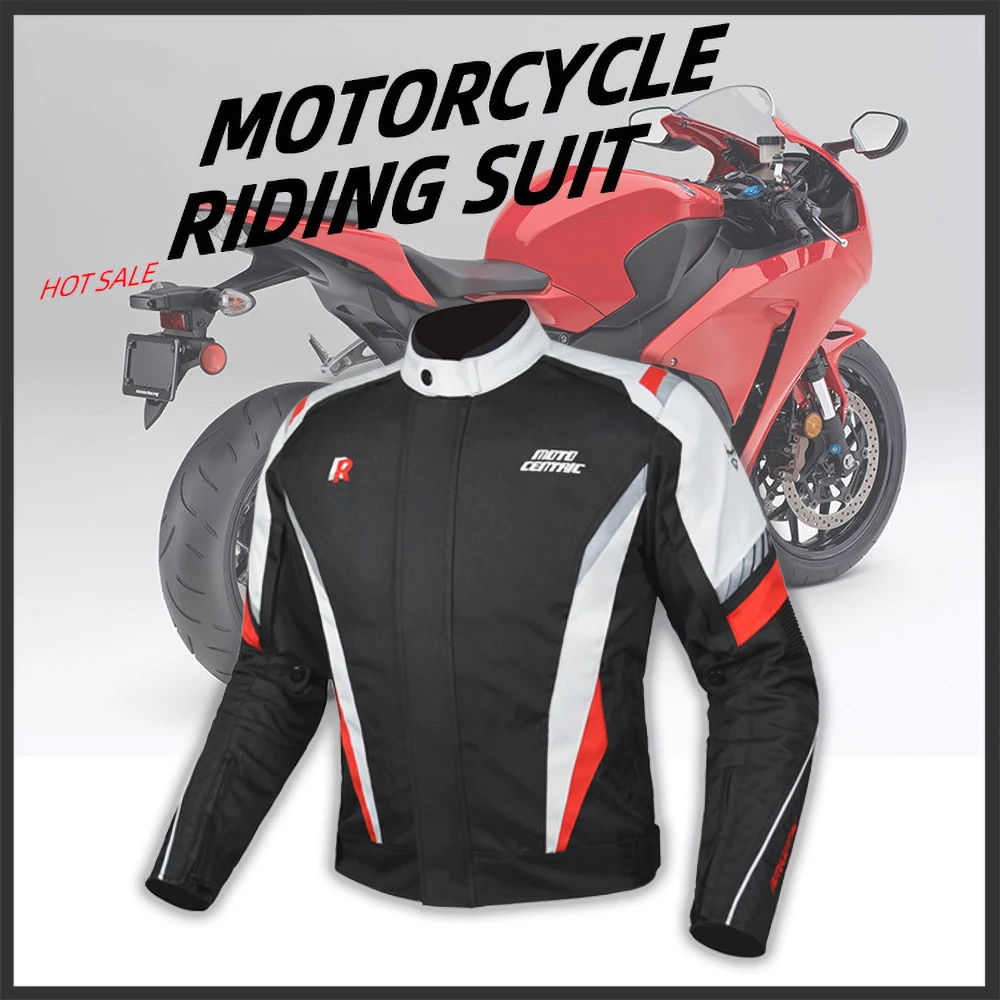 

Man Motorcycle Jacket Four Seasons Motorcycle Racing Jacket CE Certification Protection Riding Clothing Removable Lining