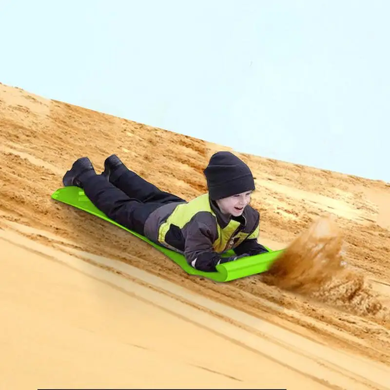 Lightweight Roll Up Snow Sled Roll Up Flexible Snow Sled Portable Rolling Slider Flexible Flying Carpet Snowboard For