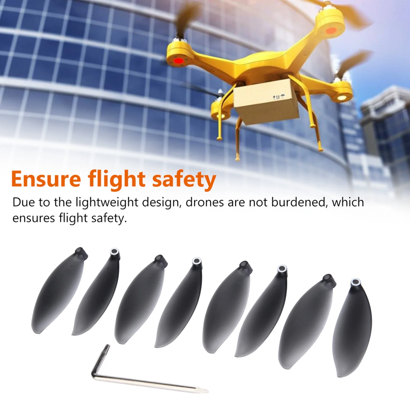 8pcs Drone Propeller Blade Replacement Propeller CCW/CW Propeller Blades Props for Parrot Anafi Drone RC Quadcopter Accessory