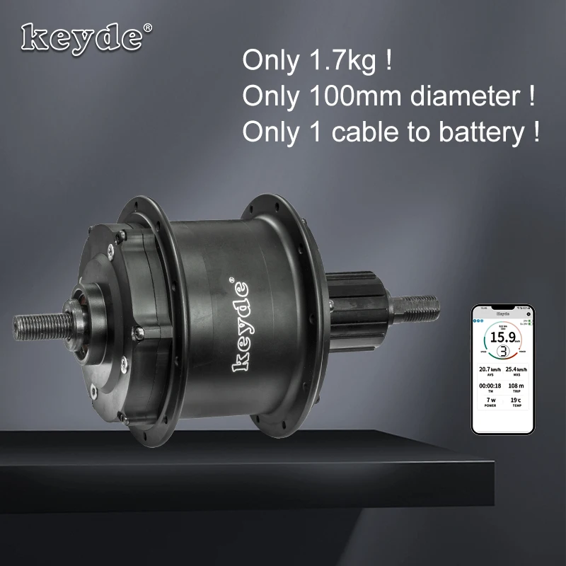 Keyde S100 rear hub motor kit wireless control 36V 250W small size electric bike motor conversion simple easykit DIY