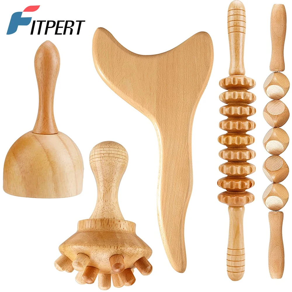 ProfessionalWoodTherapyMassageToolsLymphaticDrainageMassager