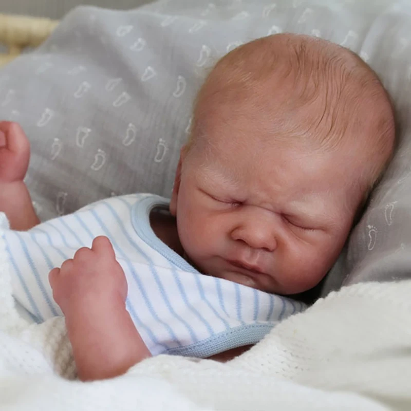 17Inch Reborn Doll Kit Kovu Premie Size Slapen Baby Unifinished Blank Pop Onderdelen Reborn Baby Doll Bebes