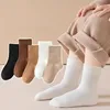 New 5 Pairs Kids Boys Socks Tennis Series Children Sport School Students Socks Spring Autumn Soft Cotton Toddler Mid Tube Sock 5