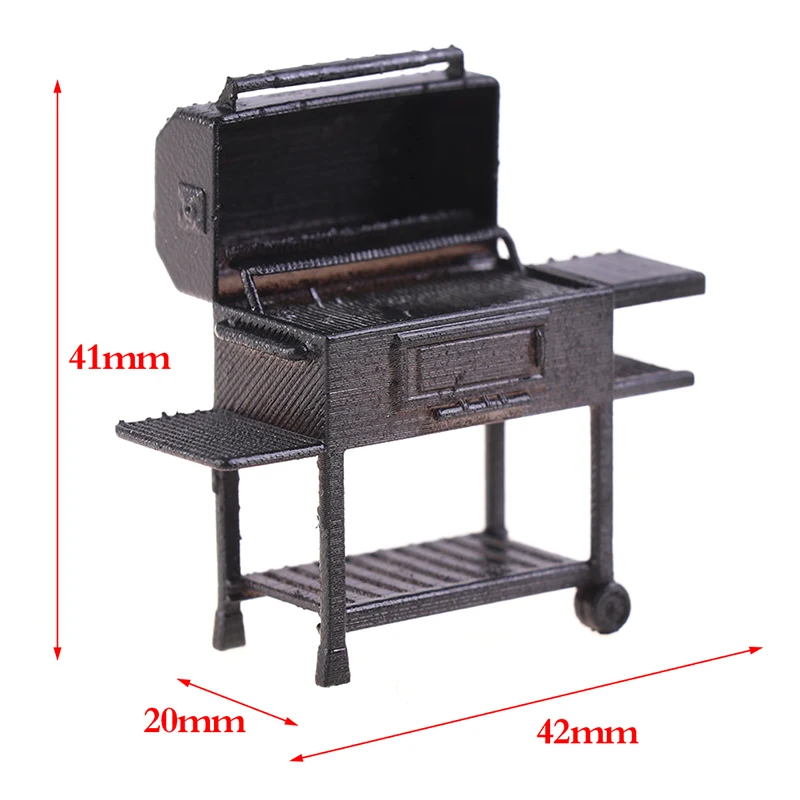 Cute Mini Furniture Barbecue Rack Grill Miniature Ornaments Doll House Gadget Kitchen Food For Dollhouse Kids Toys doll house toys dollhouse furniture set