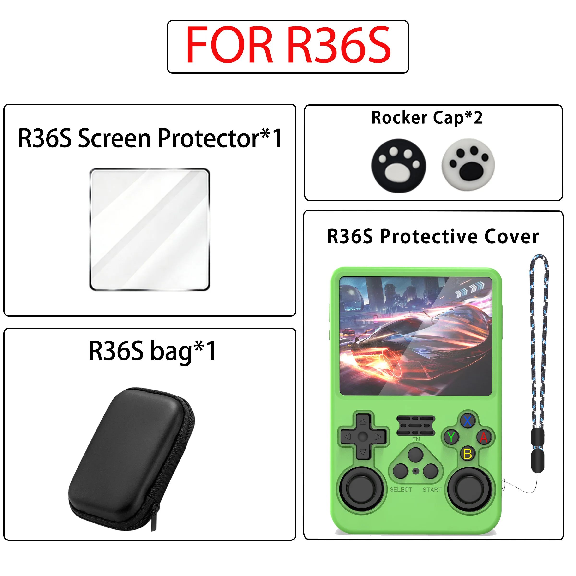 Ultimate Accessory Set: Silicone Case, Tempered Glass Protector, Thumb Grips & Carrying Pouch Combo
