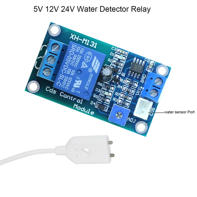 Mini Water Detector Relay Module Water Leakage Detection Device Water Leak Sensor Water Leakage Alarm 2