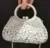 Gold Metal Pearl Top-Handle White Crystal Clutch Bag High Quality Women's Flower Diamond Wedding Bridal Handbags Fashion Bags 