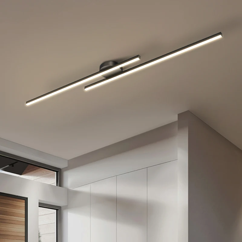 LED Chandelier Minimalist Led Strip Chandeliers Aisle Corridor Balcony Ceiling Lamps Simple Modern Creative Entrance Cloakroom Lighting Light
