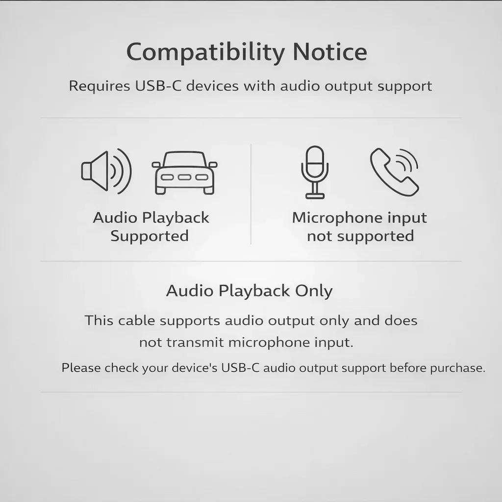 USB-C to 3.5mm Audio Adapter Cable