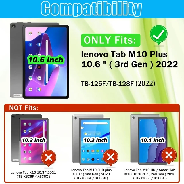 Funda de armadura para Lenovo Tab M10 FHD Plus 10,3 TB-X606F X606X 3rd Gen  TB-328FU 128FU 10,6 TB-X306F X306X, cubierta de anillo de tracción -  AliExpress