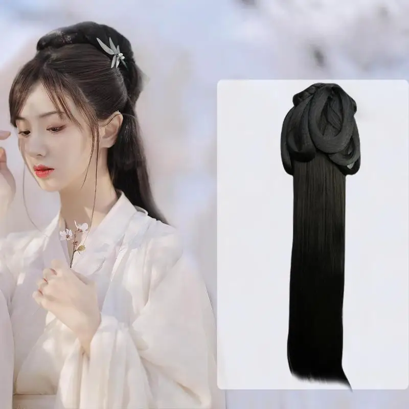 new elegant butterfly tassel catch clip female antique hairpin fashion metal ponytail claw clip suitable for girls headwear Headdress for Han Chinese Clothing Lazy One-Piece Costume Female Wig Versatile Antique Bun