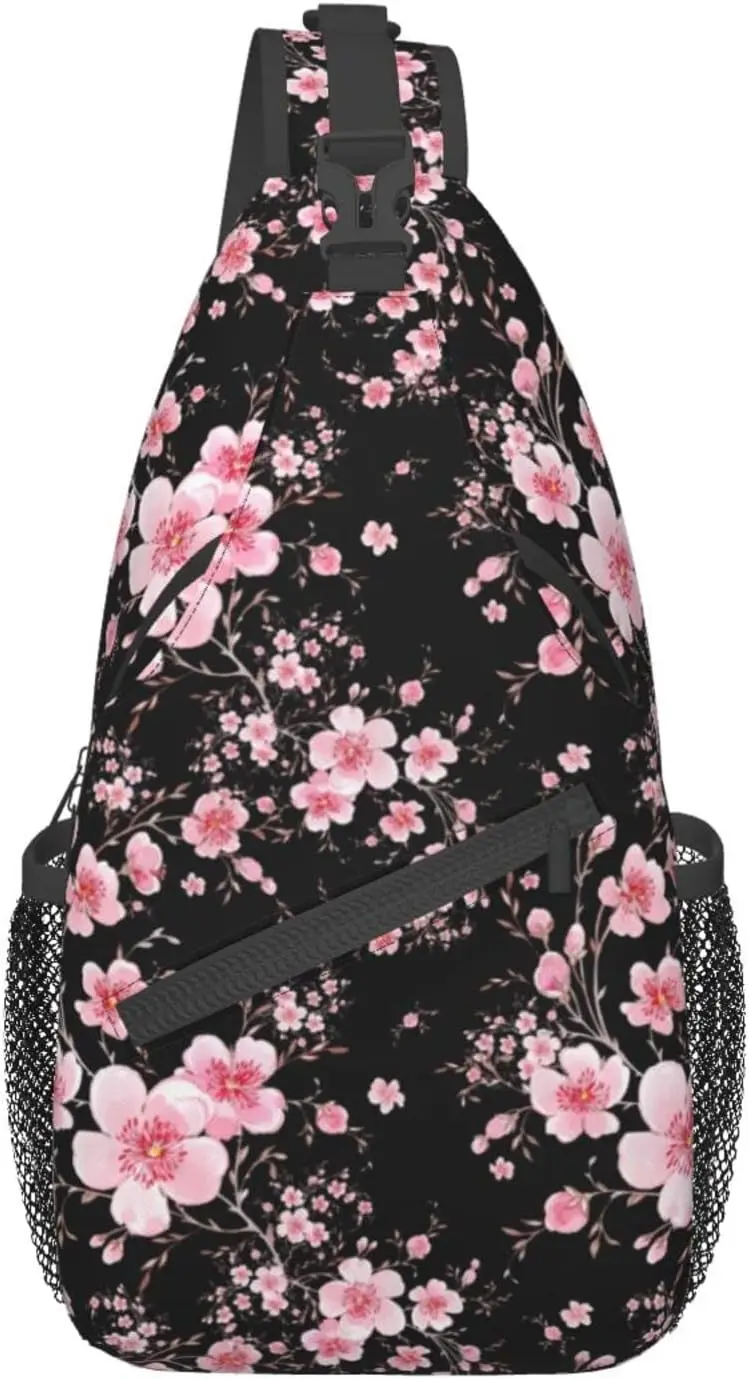 Cherry Blossom Sling Backpack - Stylish Crossbody Daypack