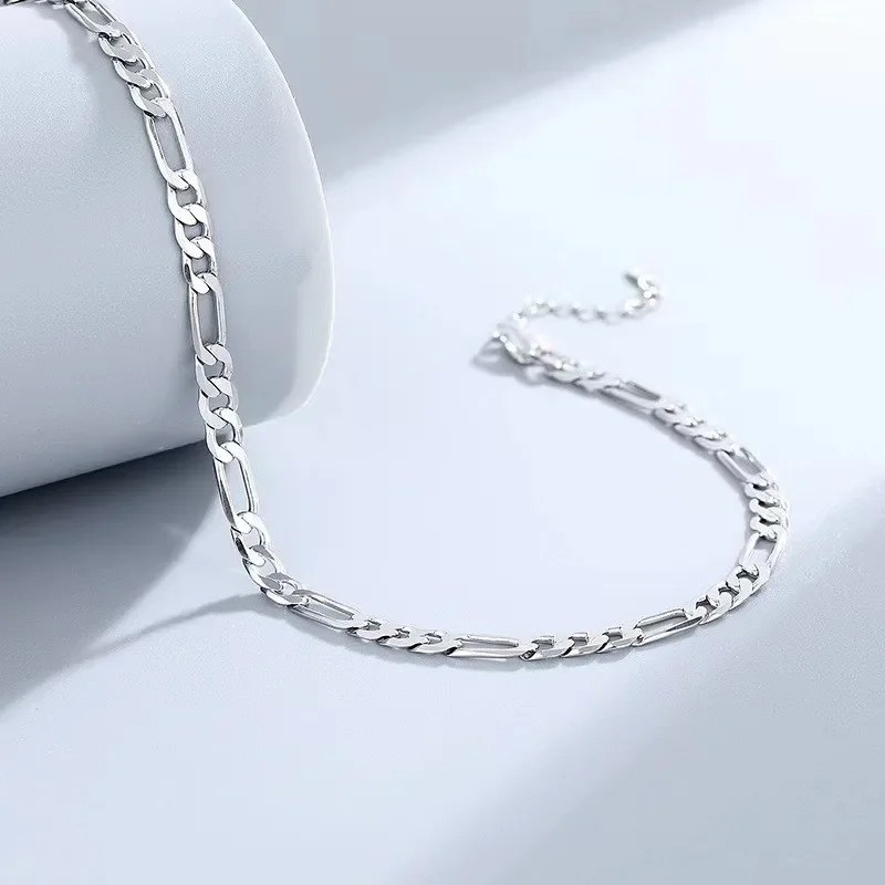 925 sterling Silver Bracelets Anklet Beaut..