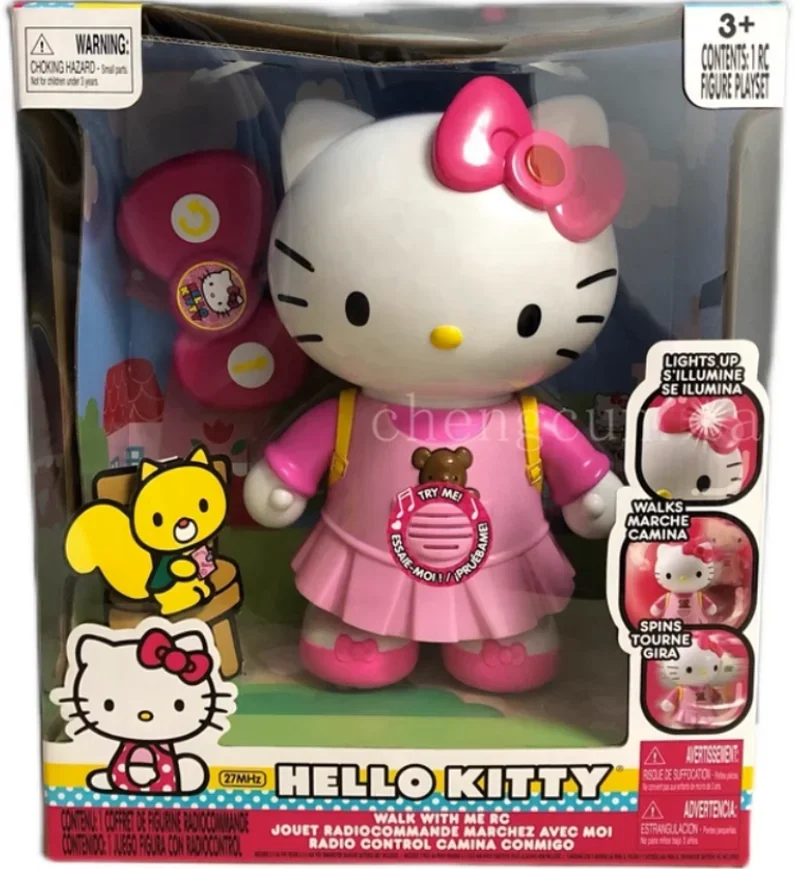 Sanrio Hello Kitty Toy Remote Movable Toys Kitty Cat Set