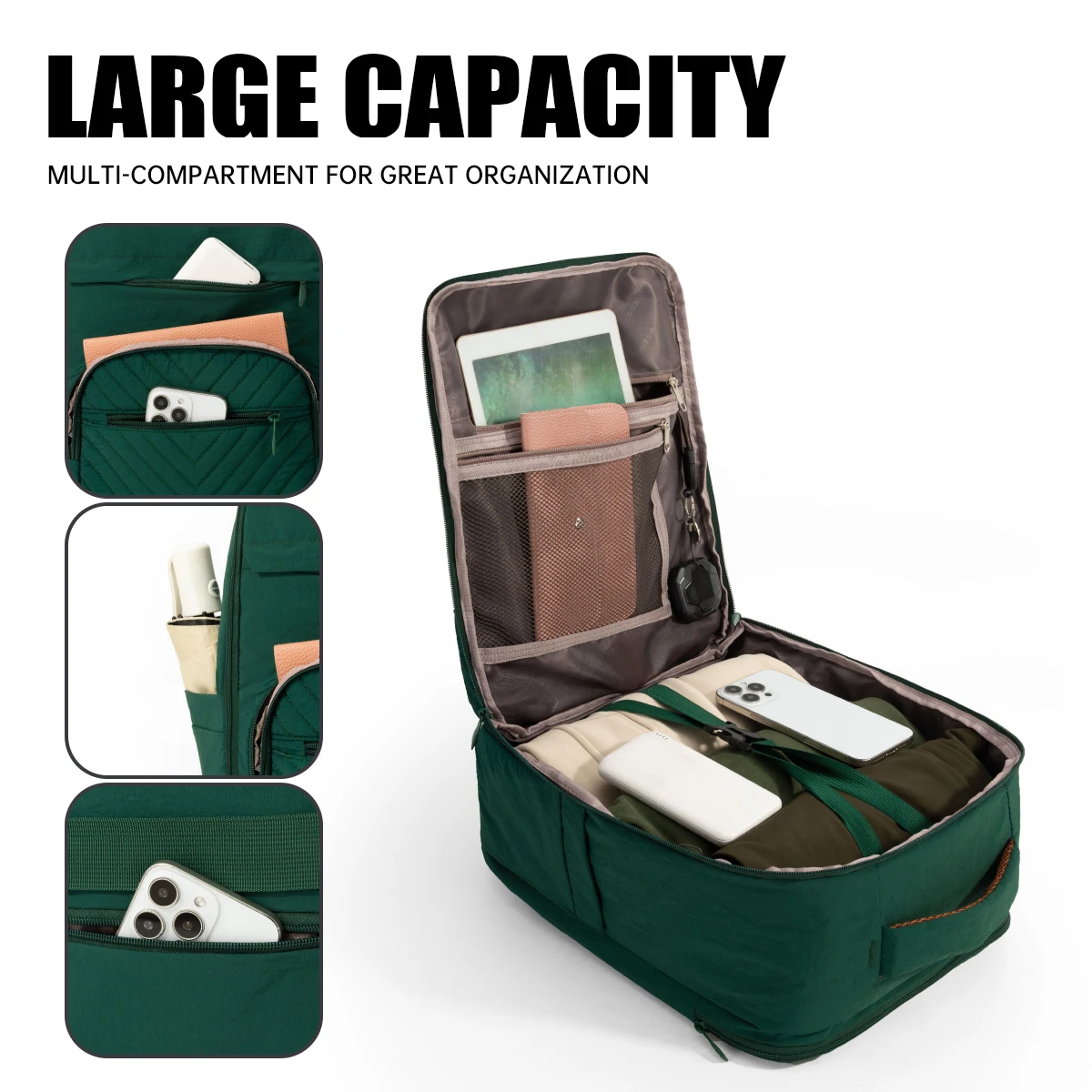 Backpack for Women, Simple Business Commuter Backpack, Large Capacity Laptop Bag, Water-Resistant, Versatile Travel Bag, College Student Backpack, Work Bag