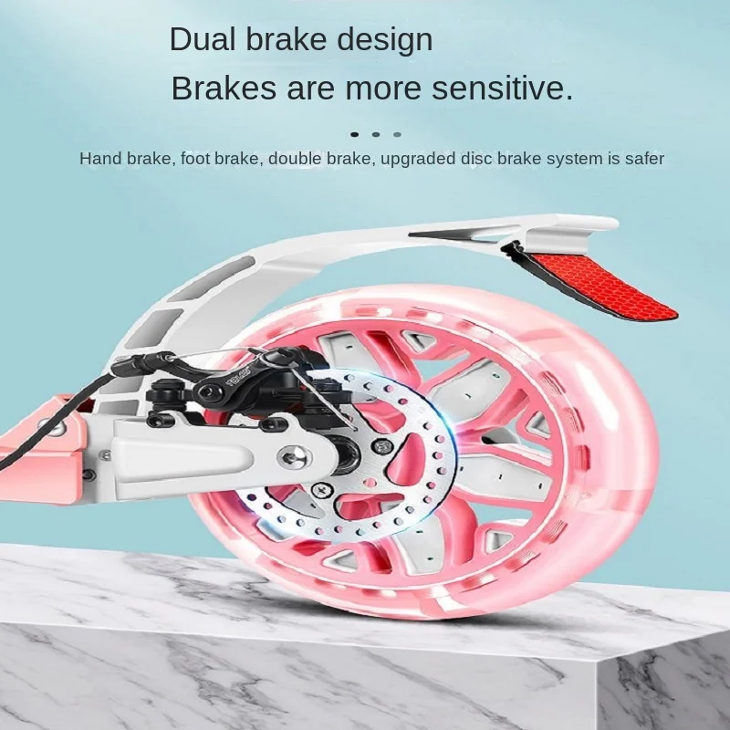 Motion Foldable Scooter Aluminum Alloy Material Suitable Children Adolescents Lightweight Durable Easy Sliding TULX