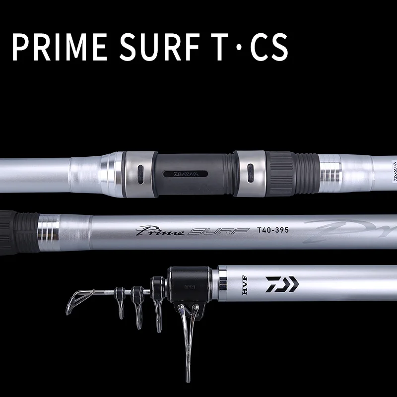 DAIWA Fishing Rod PRIME SURF Telescopic Long Cast Surf Rod 3.95-4.55M FUJI  Rings Base