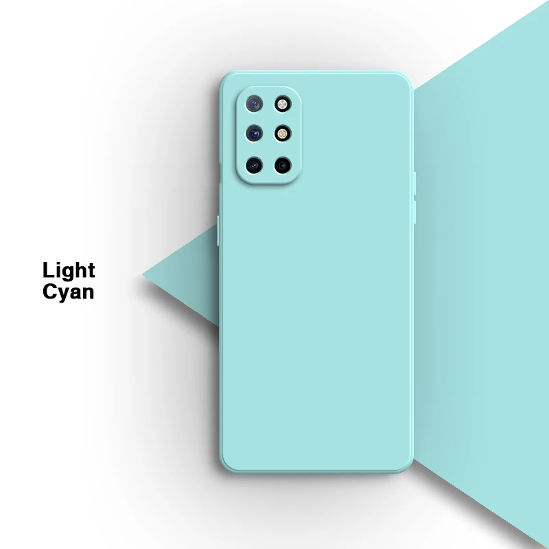 Elegant Soft Silicone Square Bumper Phone Case - Solid Color Protective Cover