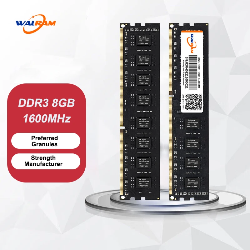 Walram DDR4 2666MHz Memoria Ram DDR3 8GB 1600MHz Ram DDR4 4GB 1600 MHz 2666 MHz 1.5V 1.2V Udimm Memoria interna per PC desktop