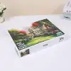 70cm*50cm 1000pcs Rustic Villa Jigsaw Puzzle Adult Stress Relief Beautiful Landscape Painting Puzzle Home Wall Decor 3