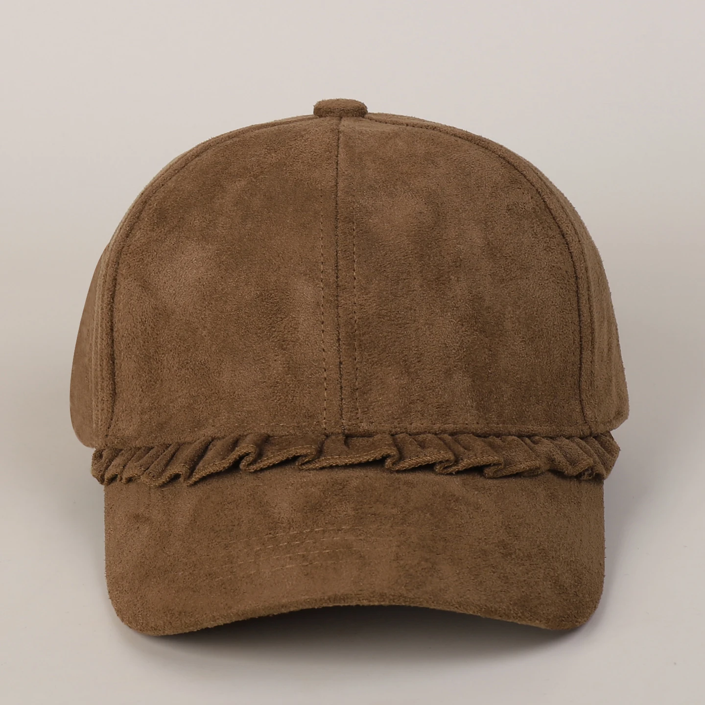 Koreanische Süße Spitze Wildleder Baseball Kappe Frühling Herbst Mode Straße Trend Kappe Schattierung Gesicht Kleine Winter Warme Baseball Kappe Frauen