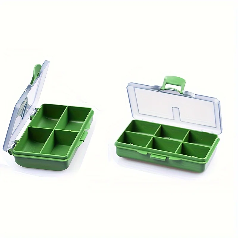 

2pcs Transparent Plastic Fishing Gear Box Storage Box Luya Multi-purpose Storage Box Bait Accessories Tool Box