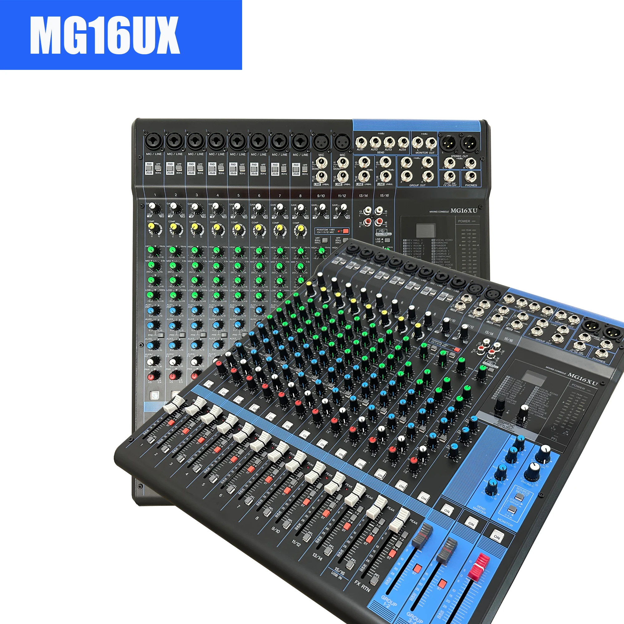MG20XU 20 channel Mixer Professional Audio Console dj sound table 48V phantom Audio mixer original console table