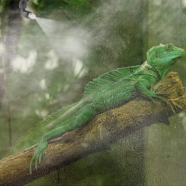 Nebulizzatore Per Terrario Rettili - Ugello Regolabile 360° Per Foresta Pluviale E Umidità - Foto 2