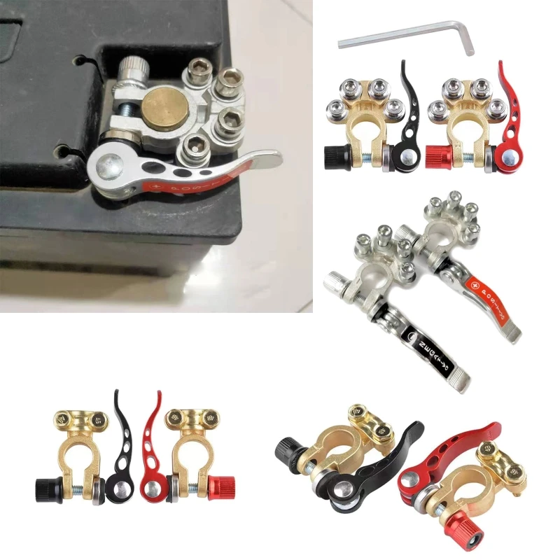 Motorcycle Battery Terminal Link Quick Cutoff Rotary Disconnect