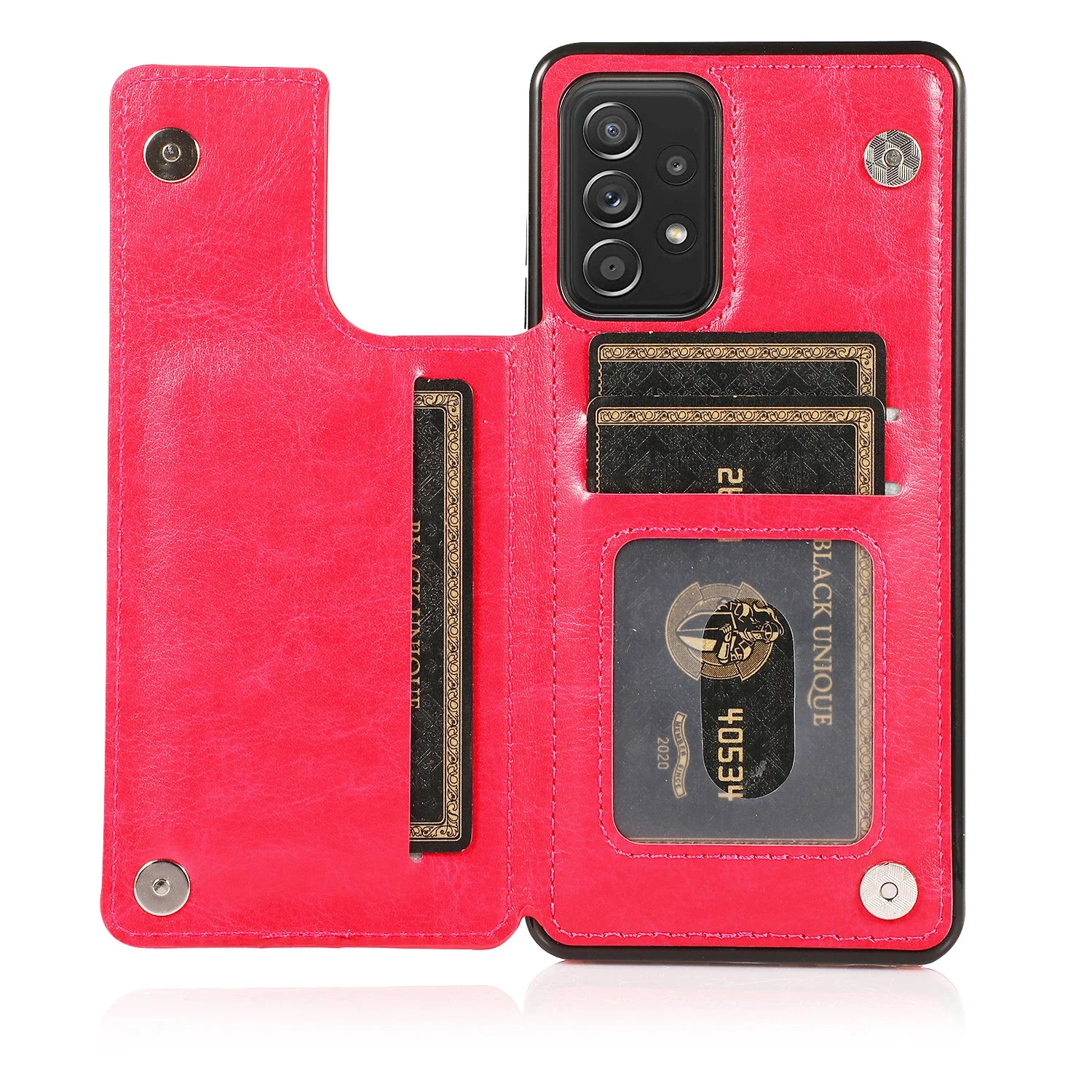 Luxurious Flip Leather Wallet Case with Card Holder Cover