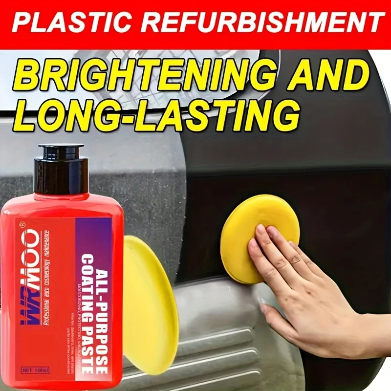 Automotive Plastic Renovation Solution - Shiny and Long-Lasting Vehicle Internal and External Repair Cream and Seat Cushions 3